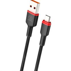 ���� ������ USB 2.0 AM to USB-C 1.0m 2.4A X203 black WUW (6972573336203)