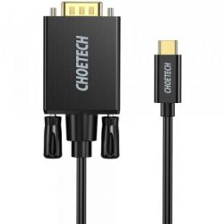   USB-C to VGA M 1.8m black Choetech (XCV-1801-BK)