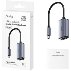 Адаптер USB-C to RJ45 Ethernet 1000Mbps Cudy (UE10C) - Картинка 2