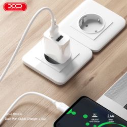 Зарядний пристрій XO L109 12W 2xUSB-A White (L109_White) - Картинка 4