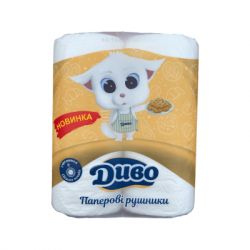 Паперові рушники Диво З ароматом свіжого печива 2 шари 2 рулони (4820003837443) - Картинка 2