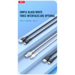 Дата кабель USB 2.0 AM to Lightning 1.0m Rock XO (NB230_L_White) - Картинка 5