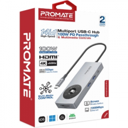  Promate USB-C 14-in-1 Promate comandhub-pro (comandhub-pro) -  9