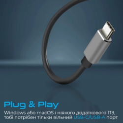 ������������ Promate USB-C 4-in-1 ����� Promate litehub-4.grey (litehub-4.grey) - �������� 5