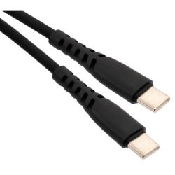 Дата кабель USB-C to USB-C 2.0m 240W Chip Silicon Black Vinga (VCDCCC2242SB) - Картинка 2