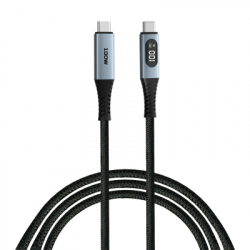 ���� ������ USB-C to USB-C 1.2m with display 100W black Verbatim (31848)