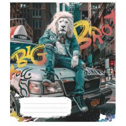 Зошит Школярик Big Bro 48 аркушів клітинка (048-3460K) - Картинка 4