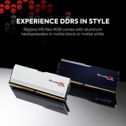 ������ ���'�� ��� ����'����� DDR5 32GB (2x16GB) 6000 MHz Ripjaws M5 Neo RGB Matte White G.Skill (F5-6000J3636F16GX2-RM5NRW) - �������� 6
