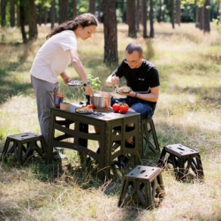 Стілець складаний Tribe Camp Chair Low пластиковий Black (T-EF-0001-black) - Картинка 11