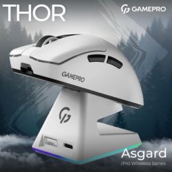 Мышка GamePro Asgard Thor Wireless/Bluetooth/USB White (GM023W) - Картинка 5