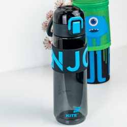 Пляшка для води Kite 680 мл чорно-блакитна (K25-1233-2) - Картинка 7