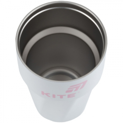 Термокружка Kite 450 мл біло-рожева (K25-1220-3) - Картинка 3