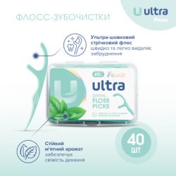 �����-���������� Fesco Ultra Dental Floss Picks 40 ��. (4820204702410) - �������� 2
