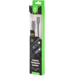 ���� ������ USB-C to USB-C 2.0m 100W LCD Display Nylon Black Vinga (VYDCCC22100D) - �������� 3