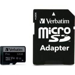 ����� ������ Verbatim 32GB microSDXC class 10 UHS-III PRO (47041)
