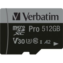 Карта пам'яті Карта пам'яті Verbatim 512GB microSDXC class 10 UHS-III PRO (47046) - Картинка 2