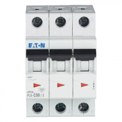 Автоматичний вимикач Eaton 3-п. М3 С 50А PL6 6кА - Картинка 2