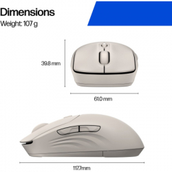 Мишка HP 400 Quiet Wireless/Bluetooth Maple (AZ7B6AA) - Картинка 9