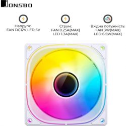 ����� ��� ������� JONSBO FR-505W ARGB White - �������� 4