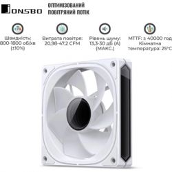 ����� ��� ������� JONSBO FR-505WR Reverse ARGB White - �������� 8