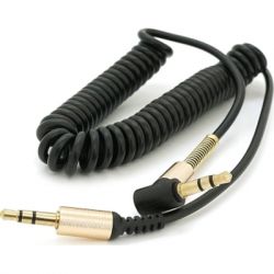   3.5mm M to 3.5mm M 1.5m 90 corner black Voltronic (YT-AUXSGJ(M)/(M)-1.5-B)