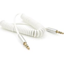 Кабель мультимедійний 3.5mm M to 3.5mm M 1.5m 90° corner white Voltronic (YT-AUXSGJ(M)/(M)-1.5-W) - Картинка 2