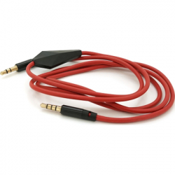 ������ ������������� 3.5mm M to 3.5mm M 1.0m + microphone red Voltronic (ZDL-AUXcM/1.0m) - �������� 2