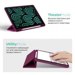 ����� ��� �������� Armorstandart Smart Fold Pen Samsung Galaxy Tab S10 FE+ Plum (ARM85559) - �������� 4