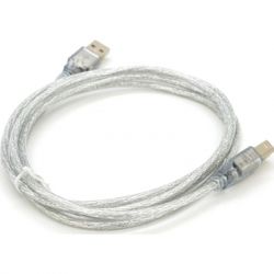 ������ ��� �������� USB 2.0 AM/BM 1.8m transparent Voltronic (YT-AM/BM-1.8T)