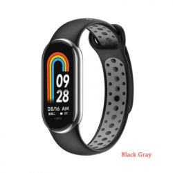 ������� �� ������ �������� BeCover Vents Style ��� Xiaomi Mi Smart Band 9 Black-Gray (711983)