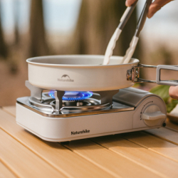 Портативна газова плитка Naturehike CNK2350CF016, біла (6927595754627) - Картинка 2