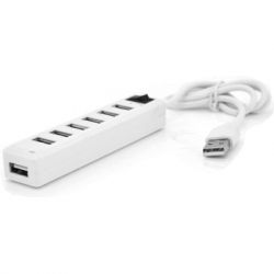  Voltronic USB 2.0 to 7xUSB with power switch white (YT-H7S-W)