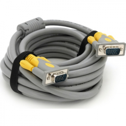 ������ �������������� VGA M to VGA M 5.0m 1080P grey-yellow Merlion (YT-VGA(M)/(M)3+6GR-5m)