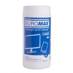  Buromax JOBMAX Wet wipes for DISPLAYS 100pcs, tube (BM.0802)