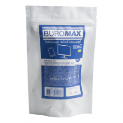  Buromax JOBMAX Wet wipes for DISPLAYS 100pcs, plastic pouch (BM.0802-01)