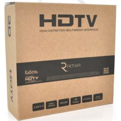 Кабель мультимедійний HDMI M to HDMI M 15.0m V1.4 1080P black Ritar (HDMI(M)/(M)V1.4-15m-94B) - Картинка 2