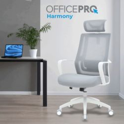 Кресло офисное OfficePro Harmony OC310-W-LG-LG - Картинка 2