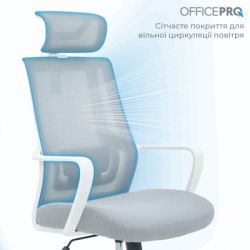 Кресло офисное OfficePro Harmony OC310-W-LG-LG - Картинка 3