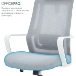 Кресло офисное OfficePro Harmony OC310-W-LG-LG - Картинка 8