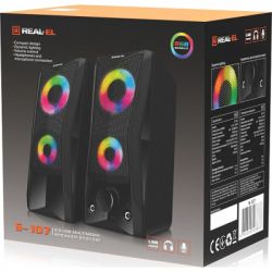 Акустическая система REAL-EL S-107 USB Black (EL121100017) - Картинка 10