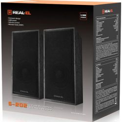  REAL-EL S-202 USB Black (EL121200019) -  9