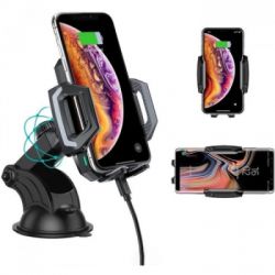 Універсальний автотримач Choetech 15W Fast Wireless Charger 4.7-7.2" (T521-F-101ACBK) - Картинка 2
