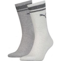 Шкарпетки Puma Crew Heritage Stripe Unisex 261058001-002 світло-сірий 43-46 (8718824801063) - Картинка 3