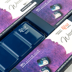 Акварельные краски Rosa Gallery GRANULATION 14 кольорів по 2,5 мл в металевому пеналі (4823098544128) - Картинка 3