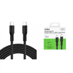 Дата кабель USB-C to USB-C 3.0m 240W black Belkin (CAB025HQ3MBK) - Картинка 3