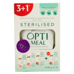 Влажный корм для кошек Optimeal для стерилизованных и кастрированных кошек №6 3+1 340 г (4820269140820) - Картинка 2