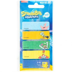 Стікер-закладка Kite паперова з малюнком Sponge Bob, 100 шт, 5х15х50 мм, прямокутна (SB25-480) - Картинка 2