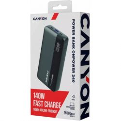 ��� Canyon OnPower 240 PB-240 25000mAh PD140W Display Dark Grey (CNS-CPB240) - �������� 11