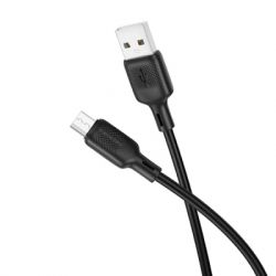 Дата кабель USB 2.0 AM to USB-C 1.0m 60W silicone black BOROFONE (6941991115455) - Картинка 3