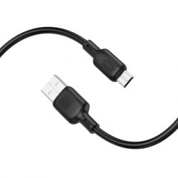 Дата кабель USB 2.0 AM to USB-C 1.0m 60W silicone black BOROFONE (6941991115455) - Картинка 4